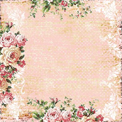 Design Paper Iced Rose Garden 30x30 - MAD2001-01