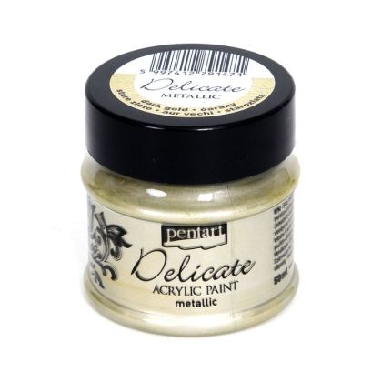 Delicate acrylic paint metallic 50 ml - dark gold 29392