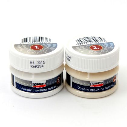 Opalesque crackle varnish for glass, 2 components- 2x25ml - 12915