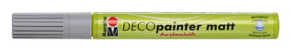 Matte acrylic marker 3-4 mm  - Deco Painter Marabu gray 078