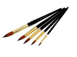 Acrylic brush set 5 pcs