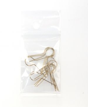 Decoration Hanging Wires L:22mm 10pcs - GOLD C603650