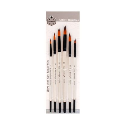 Acrylic brush set 6 pcs