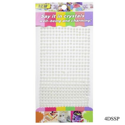  Adhesive Pearls 900pcs  crystals 4 мм