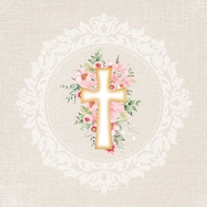 Design Paper Christening Girl 30x30 - CREA2202-01