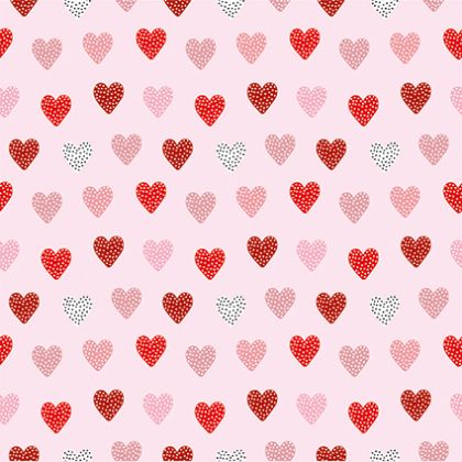 Design Pattern Hearts&Love 30x30 - CREA2301-14