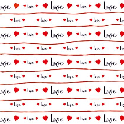 Design Pattern Hearts&Love 30x30 - CREA2301-09