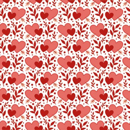 Design Pattern Hearts&Love 30x30 - CREA2301-02