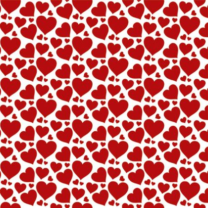 Design Pattern Hearts&Love 30x30 - CREA2301-01