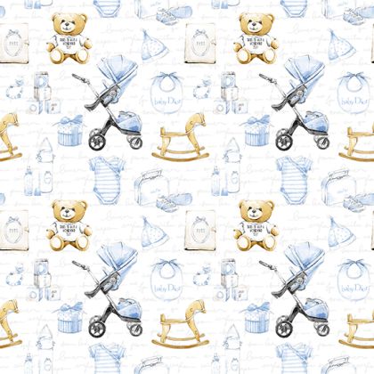 Sheet Design Paper Baby Boy 30x30 cm - K2202-11