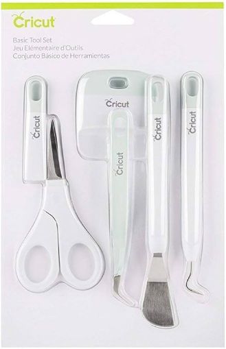 Cricut Basic Tool Set - инструменти за почистване на фолио сред плотерно рязане