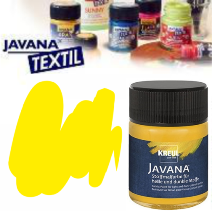 Fabric paint Javana dark textil 50ml - 62 yellow