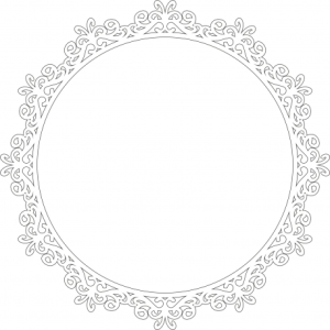 Frame vintage plate circle.