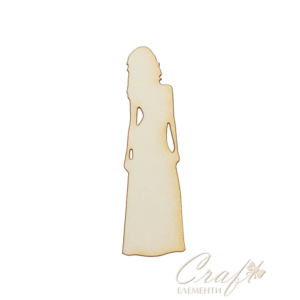 Ladies silhouette with elegant dress