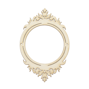 Round vintage frame