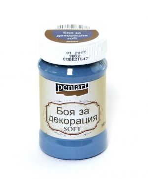 Боя за декорация Soft Paint 100 мл - деним 21647