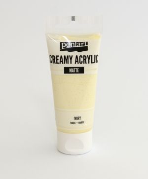 Creamy acrylic paint matte 60 ml - ivory