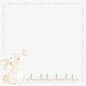 Лист дизайнерска хартия Cute Little Bunny 30x30 - CREA2001-06