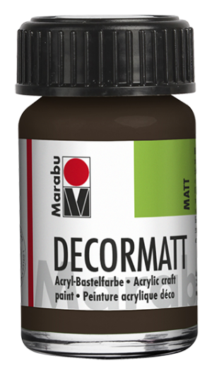 Marabu Decormatt 15 ml - dark brown 045