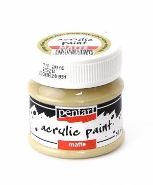 Acrylic paint matte 50 ml - vintage yellow  P20981