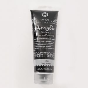 Acrylic paint 120ml - ivory black 1283