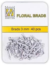 brads white  40 pcs.