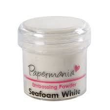 EMBOSSING POWDER 30ml - seafoam white.