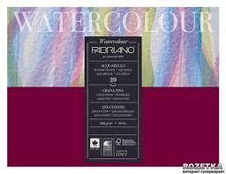 FABRIANO BLOCK WATERCOLOUR 18 X 24 CM 200 GR FINE-GRAINED SHEETS 20
