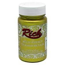 RICH  ACRYLIC GOLD PAINT 120 ML -  GOLD 90 ML