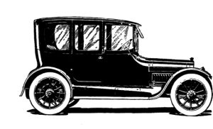 Photopolymer stamp retro car - 65x35 mm 10095