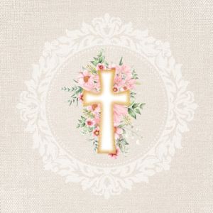 Design Paper Christening Girl 30x30 - CREA2202-01