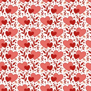 Design Pattern Hearts&Love 30x30 - CREA2301-02