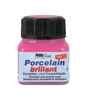 Paint for porcelain and ceramics Hobbyline 20 ml rose brillant 16209